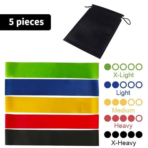 5 Pcs Resistance Band For Home and Gym Workout