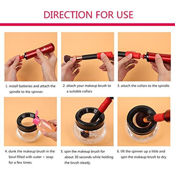 Electric Makeup Brush Washer Cleaner & Dryer Kit