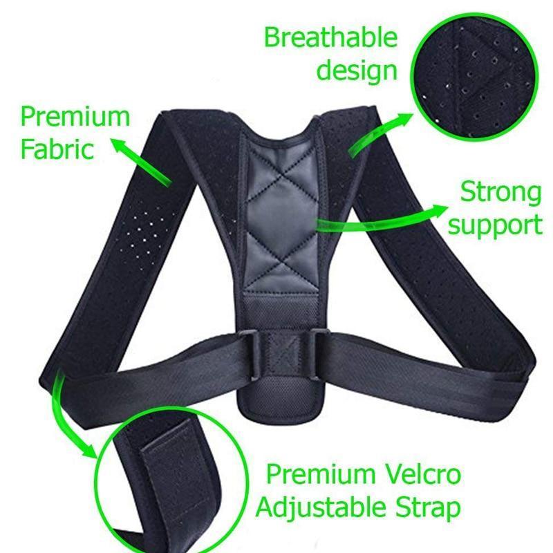 Body Solution™ Posture Corrector (Adjustable to Multiple Body Sizes)