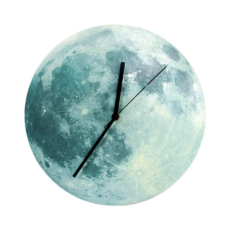 Creative Glowing Moon Hanging Clock
