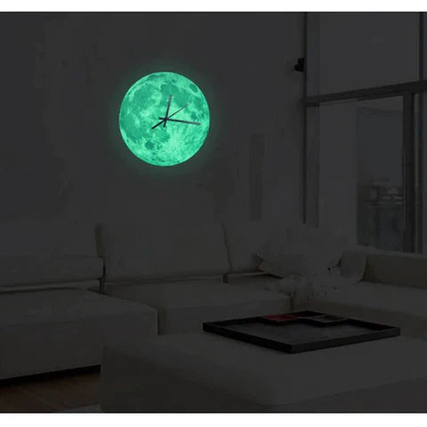Creative Glowing Moon Hanging Clock
