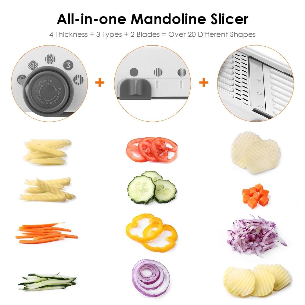 Multi-Function Vegetables Cutter & Slicer - 18 Types (All in One)