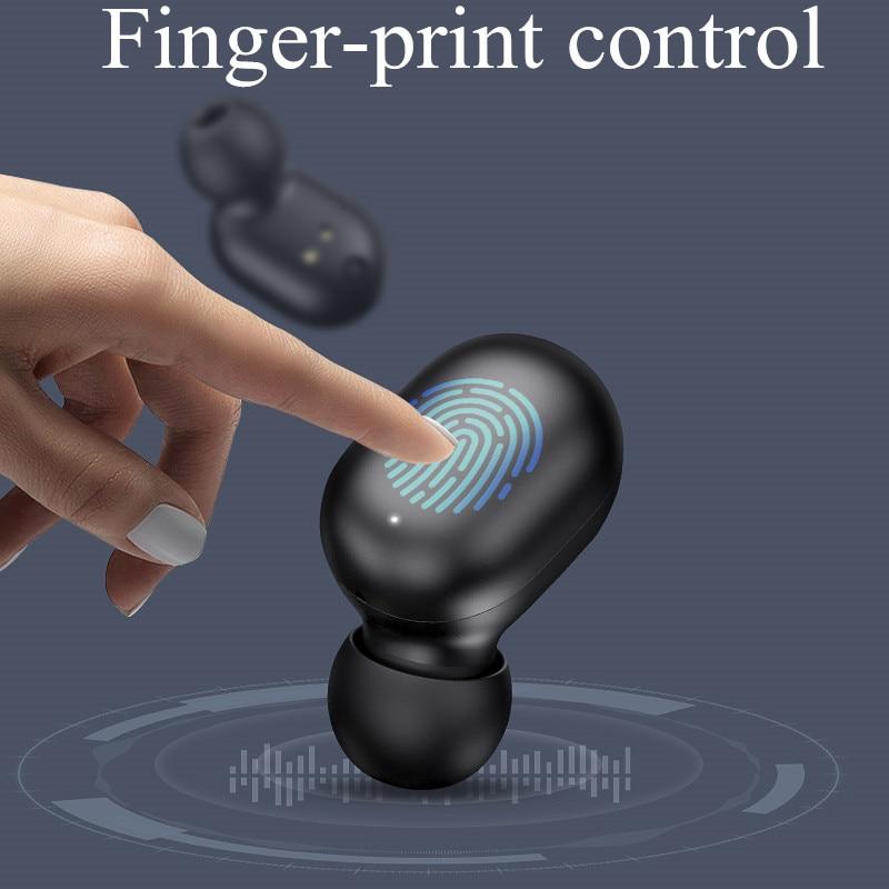 GT1 TWS Fingerprint Touch Bluetooth Noise Cancelling Earphones