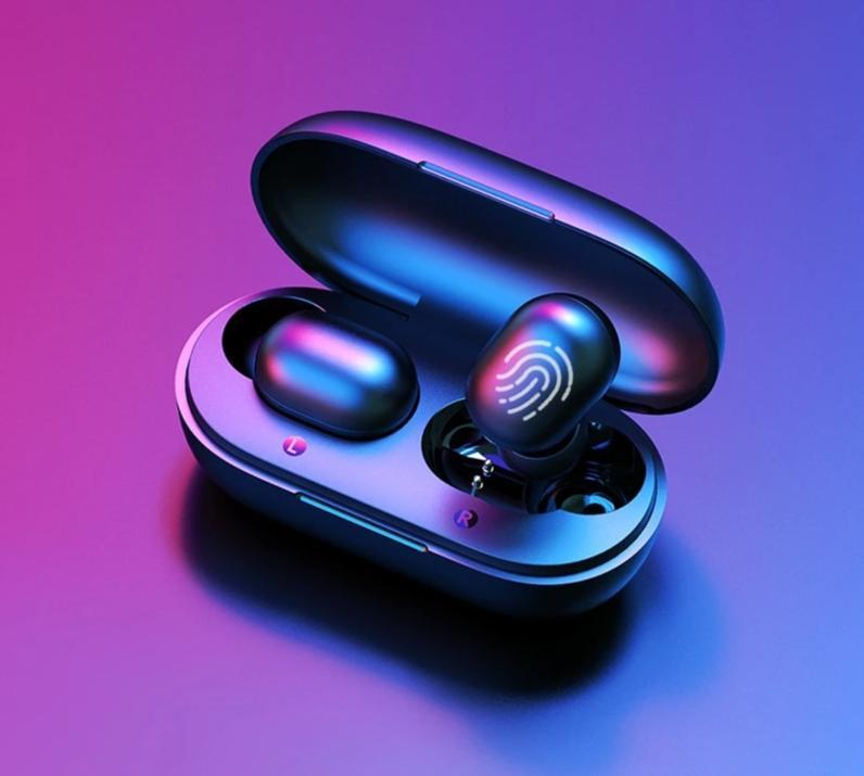 GT1 TWS Fingerprint Touch Bluetooth Noise Cancelling Earphones
