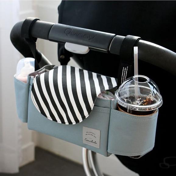 Baby Stroller Prop Hanger Multi Purpose Pram 360 Degree Rotatable Accessories Bag