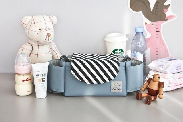 Baby Stroller Prop Hanger Multi Purpose Pram 360 Degree Rotatable Accessories Bag
