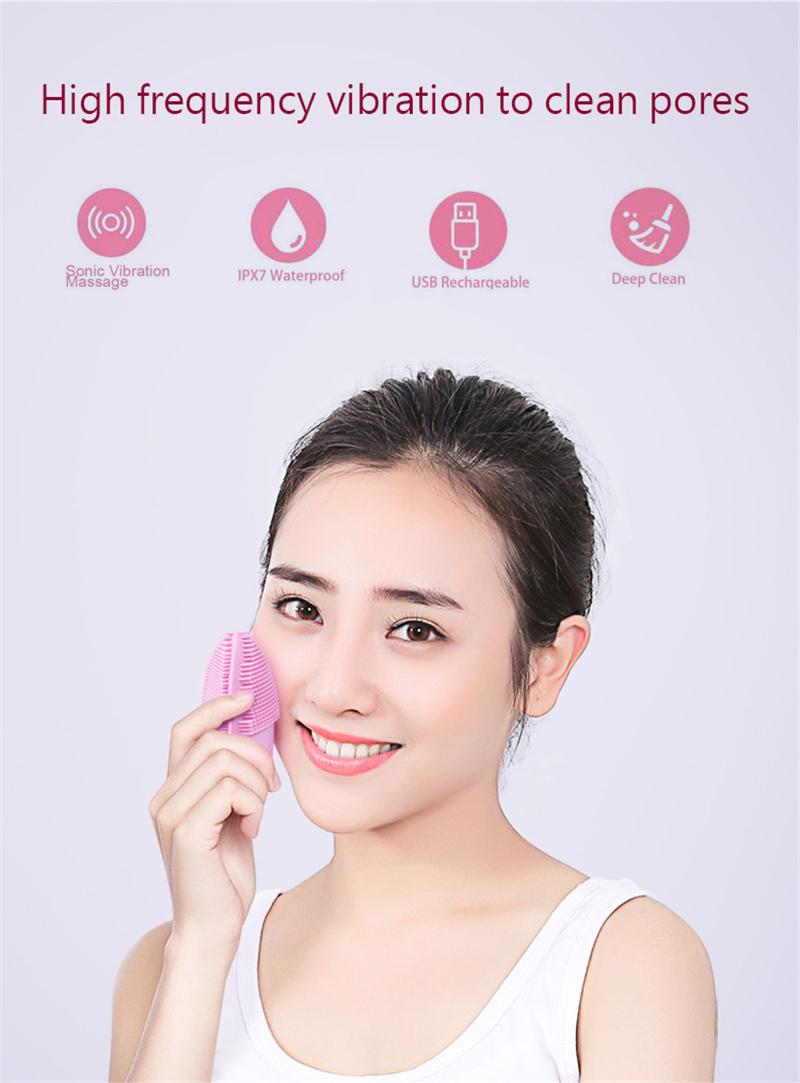 Acne Removal Electric Facial Cleansing Brush Skin Massager